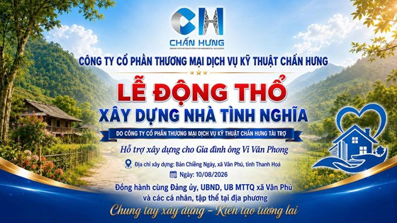 CHẤN HƯNG KHỞI CÔNG XÂY DỰNG NHÀ TÌNH NGHĨA - Lan tỏa nghĩa tình, tri ân gia đình liệt sĩ tại bản vùng cao Thanh Hóa