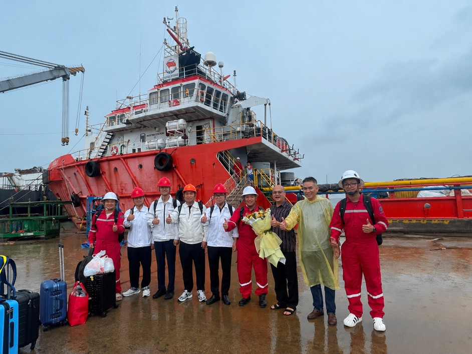 Chấn Hưng đón đội ngũ cán bộ, kỹ sư trở về đất liền sau hành trình thi công ngoài khơi dự án Thiên Nga – Hải Âu
